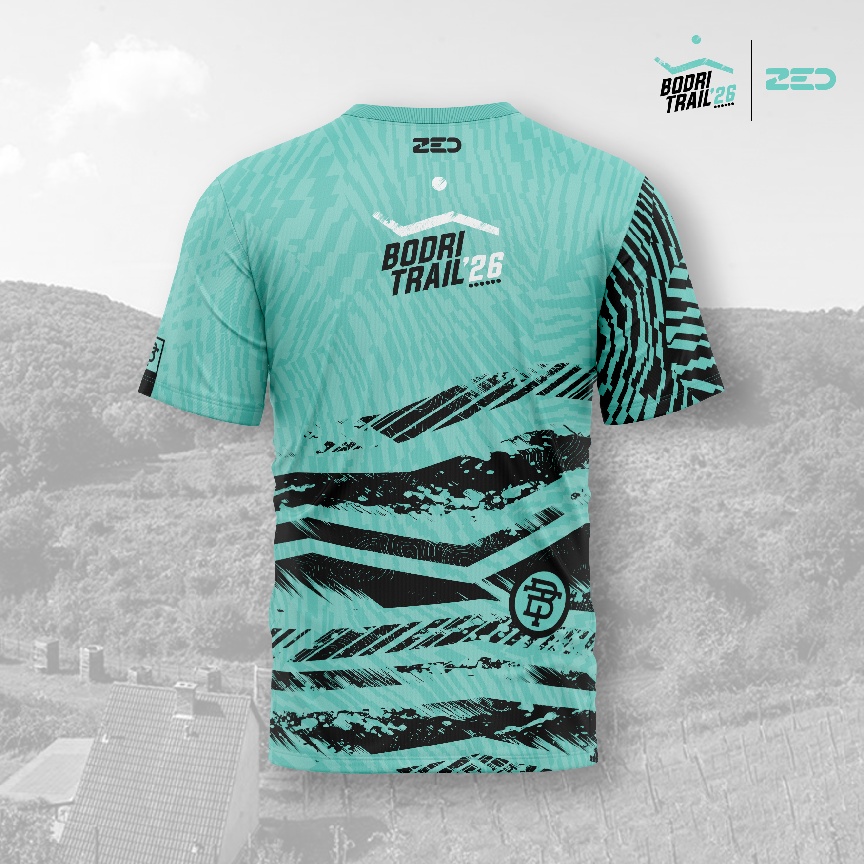 Bodri Trail rövid ujjú _zöld_férfi - Image 2