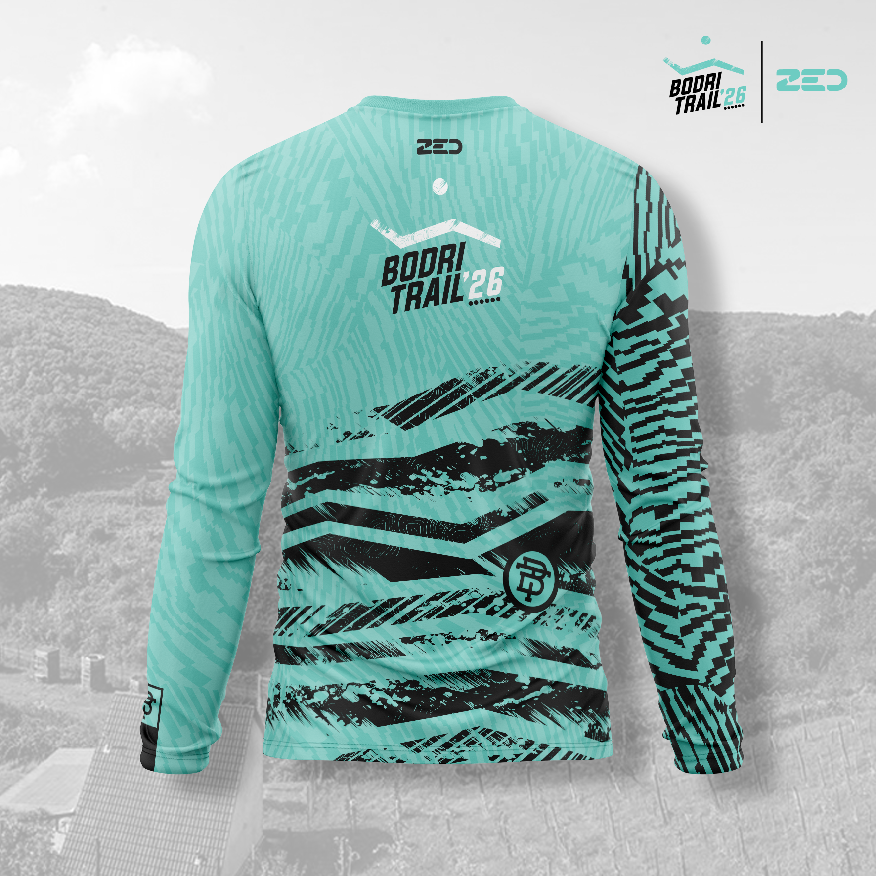 Bodri Trail hosszú ujjú _zöld_férfi - Image 2