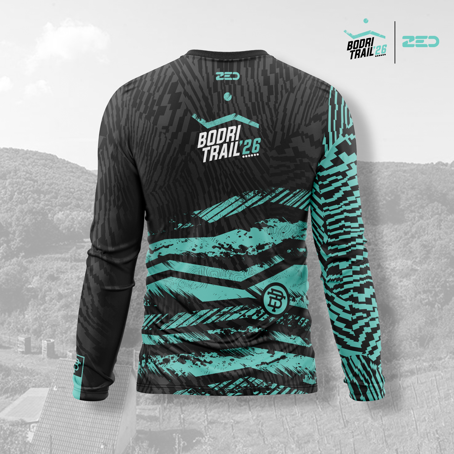 Bodri Trail hosszú ujjú _fekete_férfi - Image 2