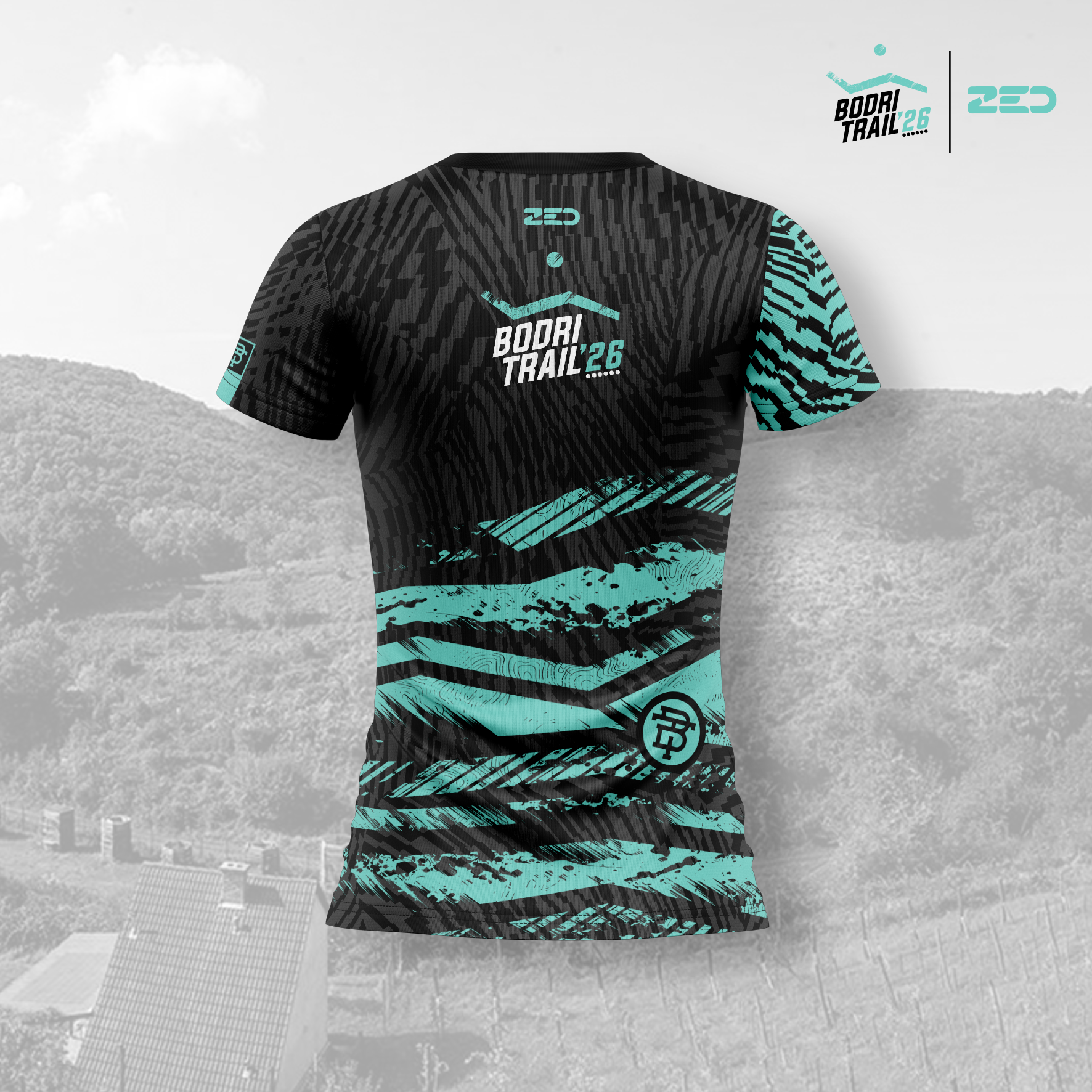 Bodri Trail rövid ujjú _fekete_női - Image 2