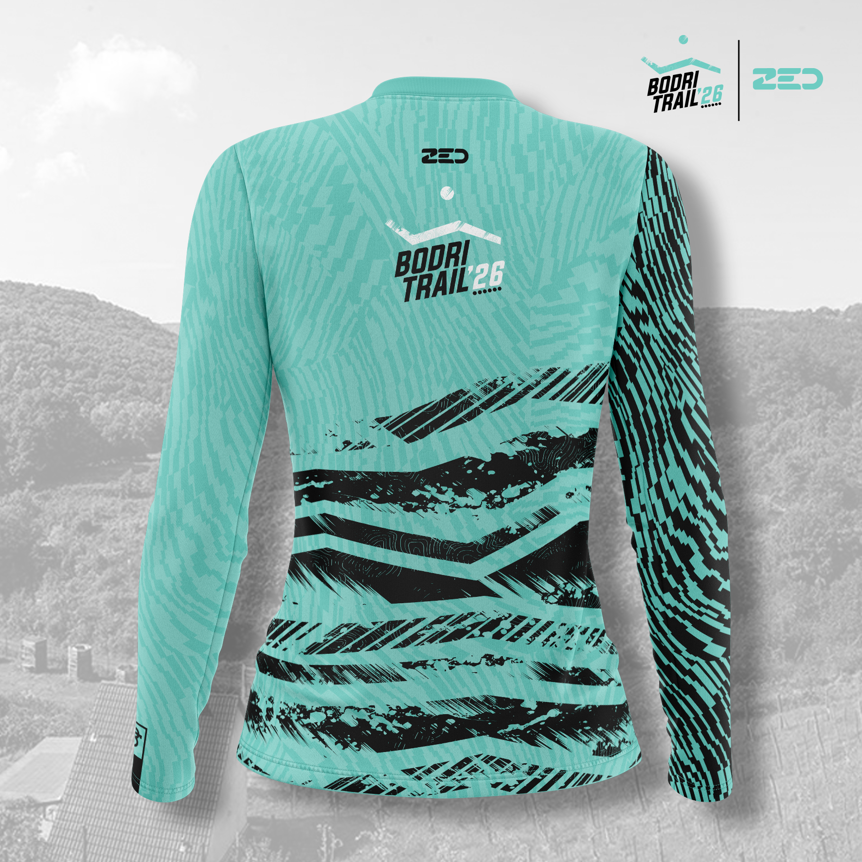 Bodri Trail hosszú ujjú _zöld_női - Image 2