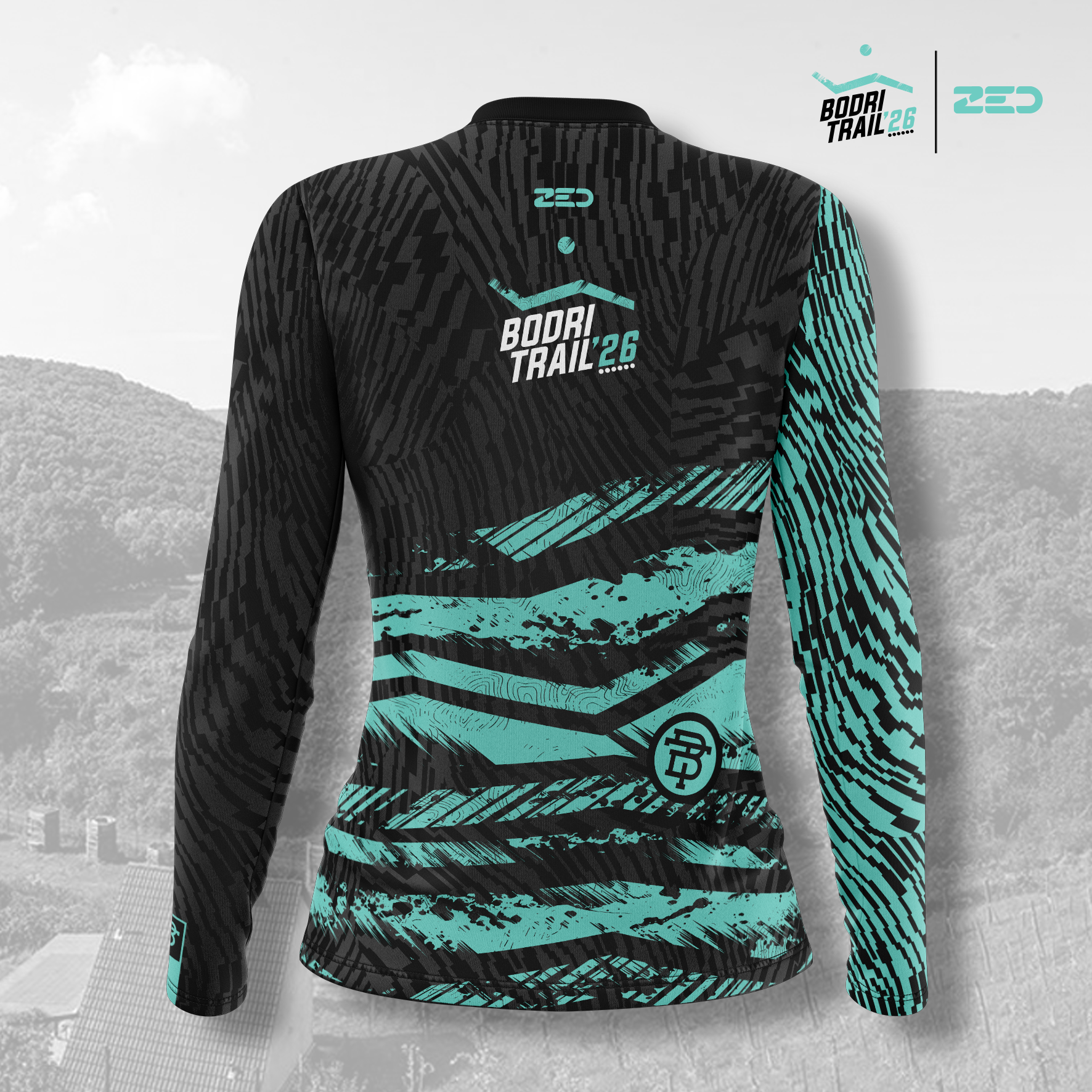 Bodri Trail hosszú ujjú _fekete_női - Image 2