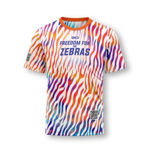 Free the Zebras férfi póló
