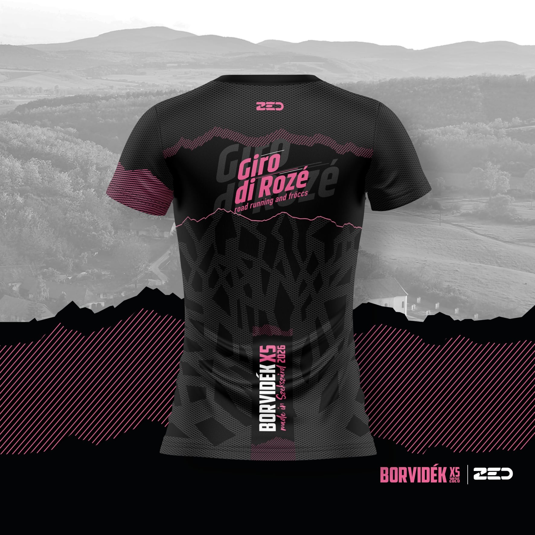 Borvidék X5 Giro di Rozé -női póló - Image 2