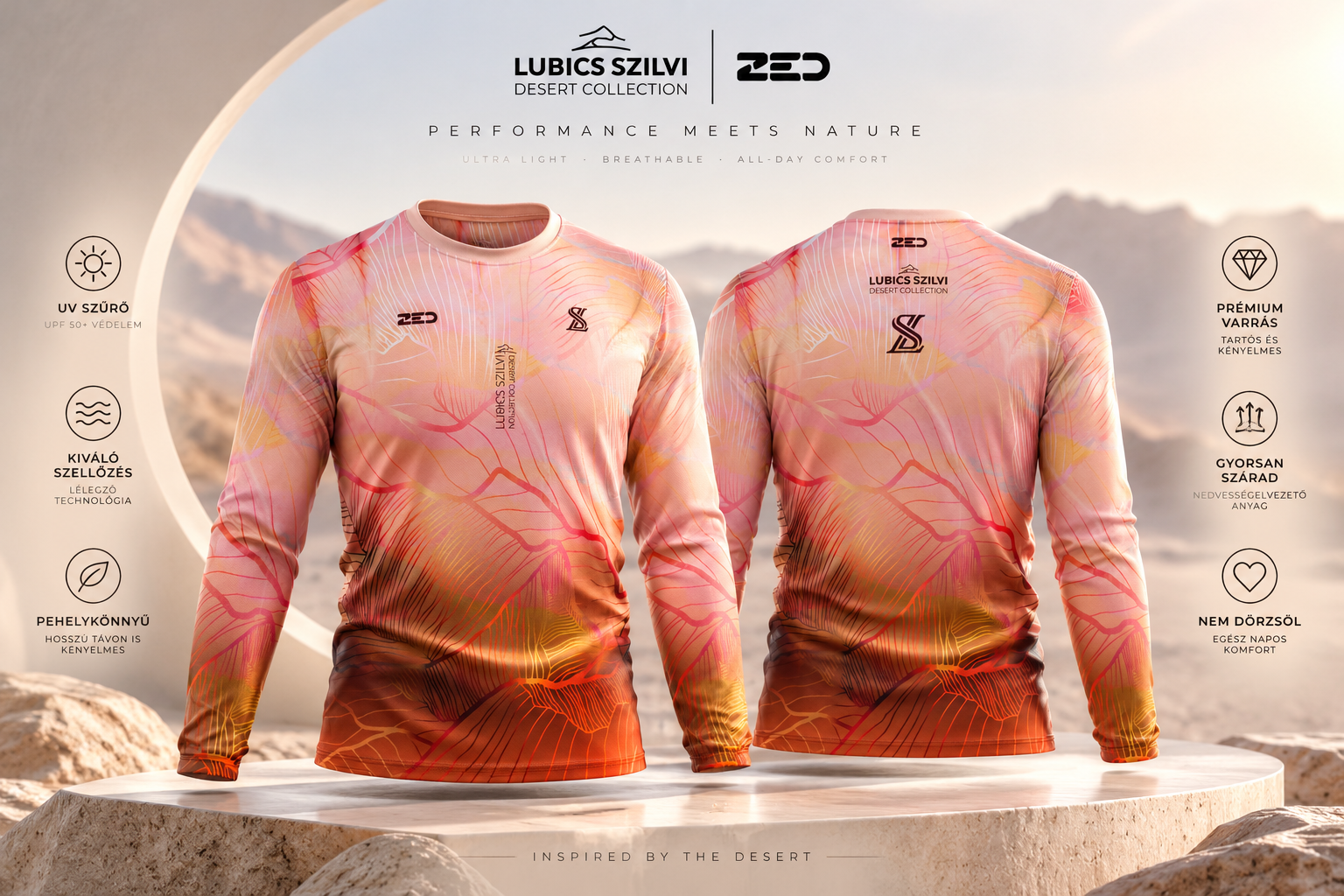 Lubics Szilvi Desert Collection – hosszú ujjú férfi - Image 4