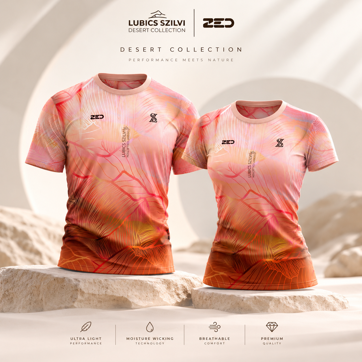 Lubics Szilvi Desert Collection – rövid ujjú női - Image 4